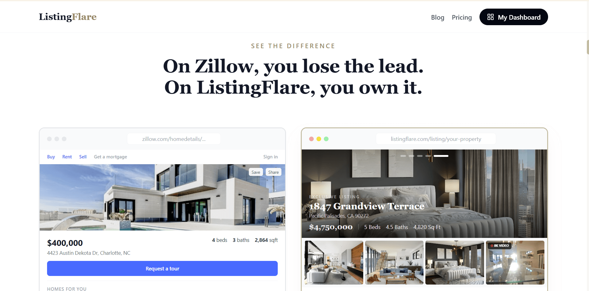 ListingFlare screenshot